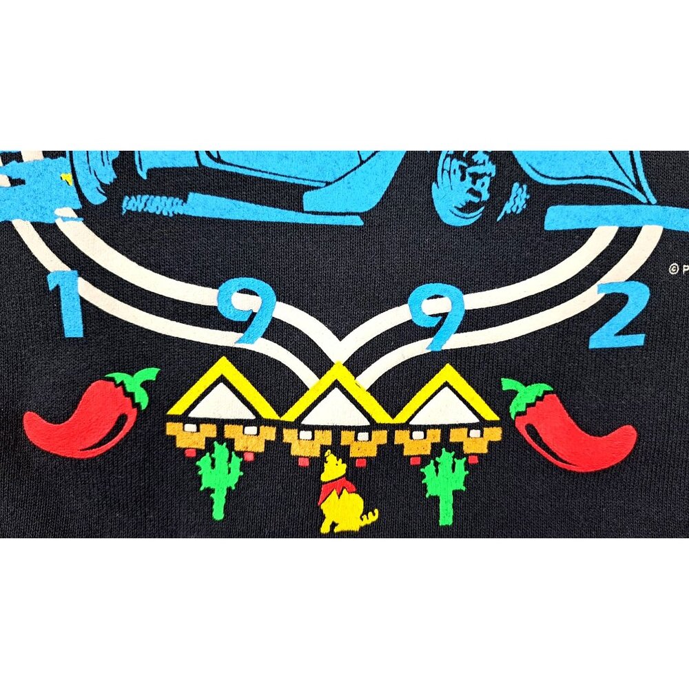 Vintage Tulsa State Fair Sweatshirt Glow In Dark Route 66 XXL New Deadstock 1992 - Picture 7 of 12